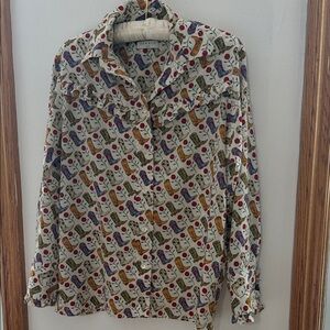 Sandro Western Boot Print Shirt